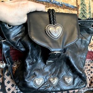 Leather bag.